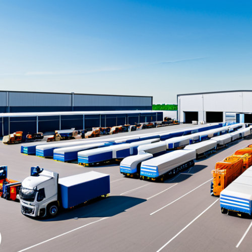 Home 17 Modern Logistics Hub**
Prompt: "A bustling modern logistics hub, showcasing diverse operations: automated sorting, drone deliveries, and electric trucks loading, fully clothed workers in appropriate attire, safe for work, perfect anatomy, natural proportions, professional, high-resolution photograph, daytime, clear skies, emphasizing technology and efficiency."
**