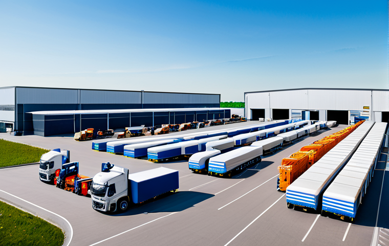 Modern Logistics Hub**

Prompt: "A bustling modern logistics hub, showcasing diverse operations: automated sorting, drone deliveries, and electric trucks loading, fully clothed workers in appropriate attire, safe for work, perfect anatomy, natural proportions, professional, high-resolution photograph, daytime, clear skies, emphasizing technology and efficiency."

**