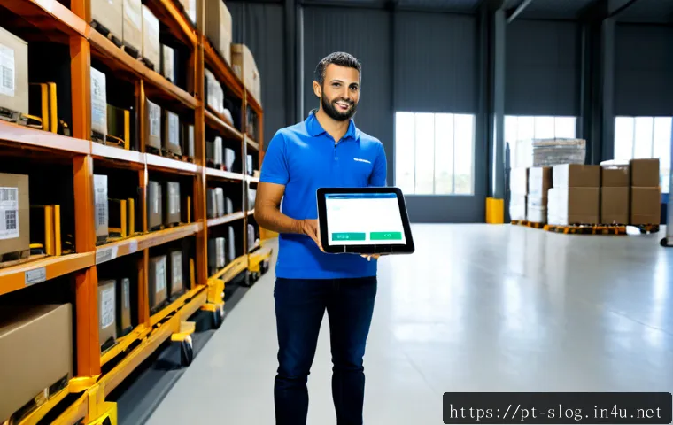 Home 15 스마트물류 전문가의 커리어 경로 - Photorealistic career progression scene in a modern Brazilian smart logistics hub: a confident Portu...